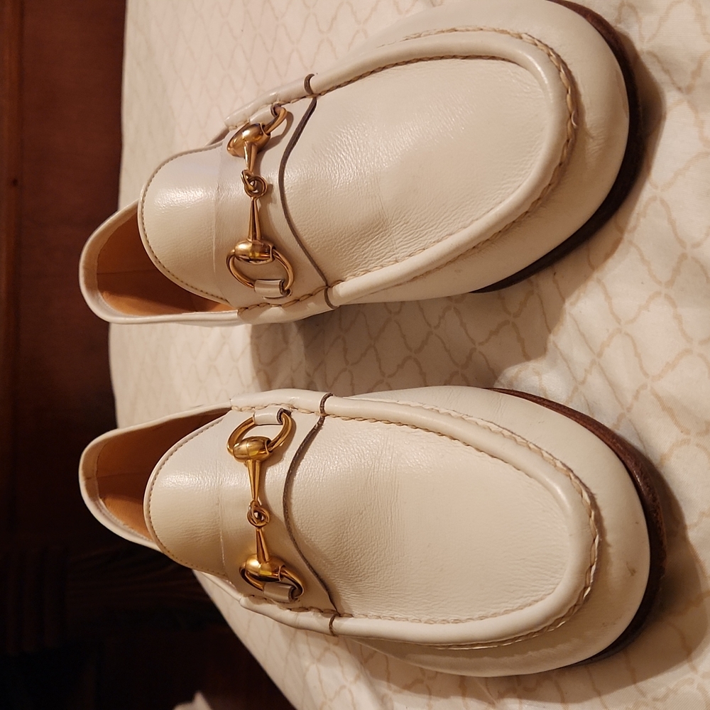 Men Gucci dress loafers.  It is litter snug. But is a great looking shoe.